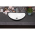 Hand Hammered Aluminum 19 inch Harbor Oval Vessel Bathroom Sink - White